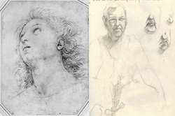 He would send me images of Raphael's drawings... Beginning from only passing familiarity, Raphael's style grew on me. Wouldn't say I tried to emulate, but I definitely tried to improve based on his example.