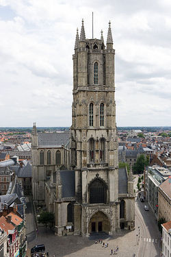 Sint-Baafskathedraal (Saint Bavo Cathedral), here in Ghent where I live, home of the famous Altarpiece by the brothers Van Eyck.